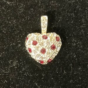 Rhinestone Heart Pendant